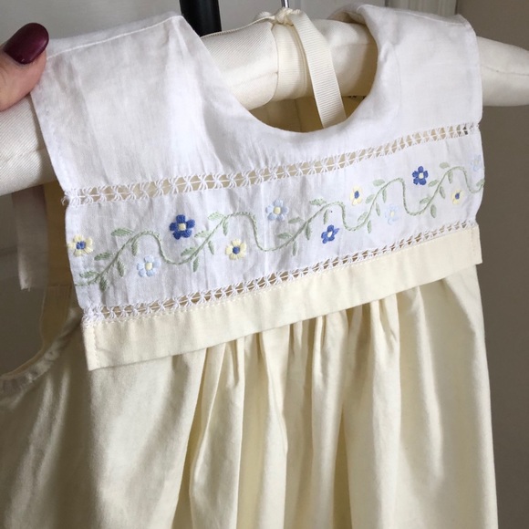 Lavender Blue Embroidered Bishop Dress - Picture 2 of 8